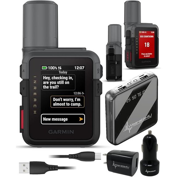 Garmin inReach Mini 3 Satellite Communicator with Power Bundle