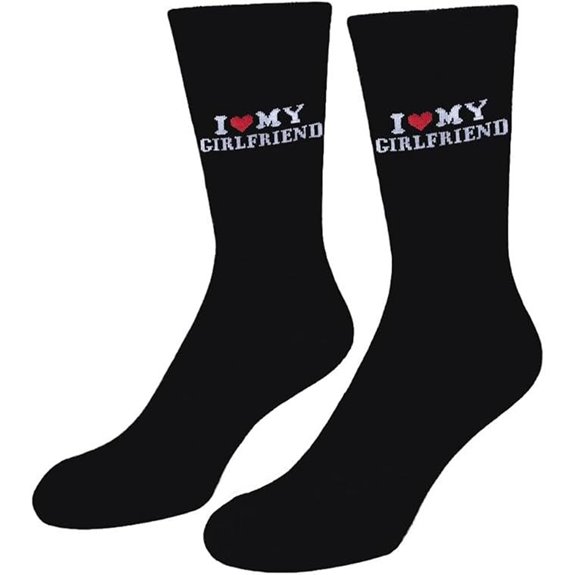 Love My Girlfriend Socks for Gift or Anniversary