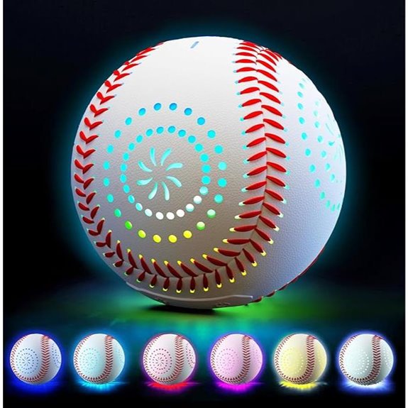 LED Rechargeable Glow-in-the-Dark Baseball for Kids