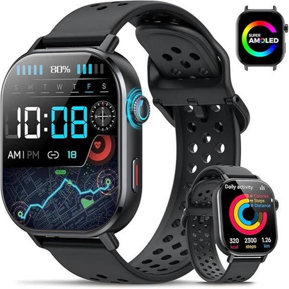 GPS Smart Watch for Men Women with Fitness Tracker