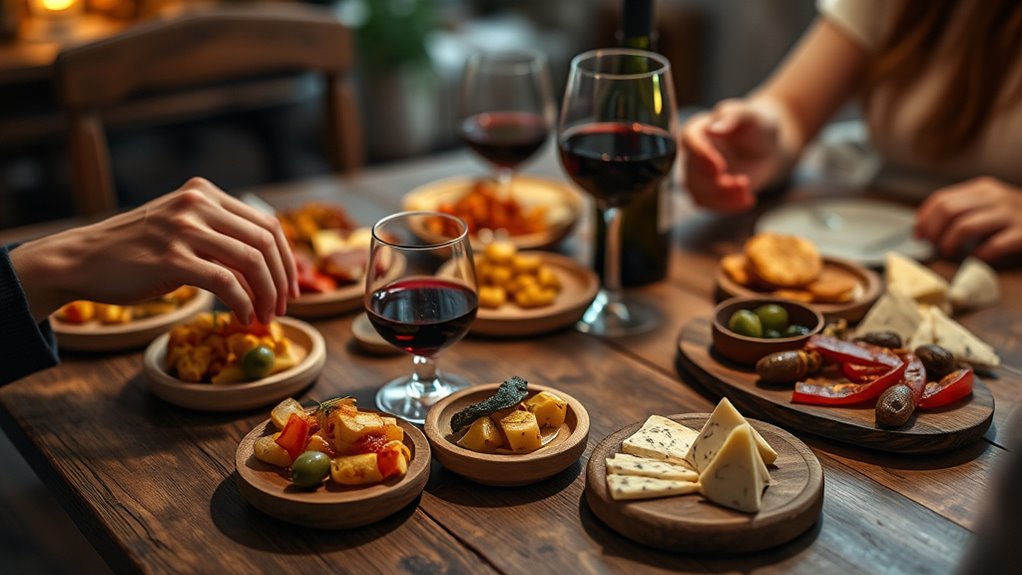 gradual tapas serving rhythm