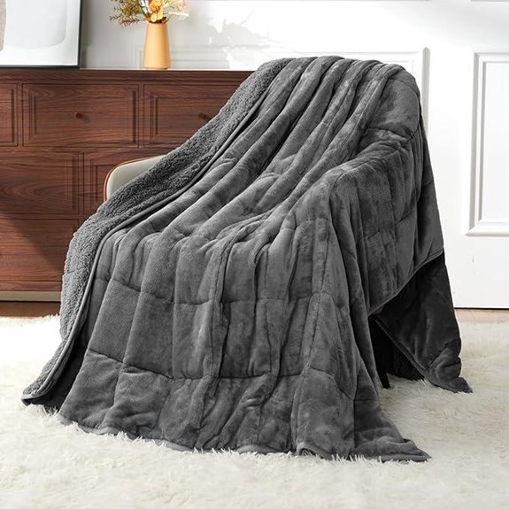 Uttermara Queen Weighted Blanket 15lbs Cozy Grey