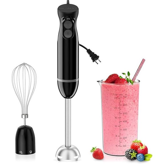 Bonsenkitchen Handheld Immersion Blender with Attachments