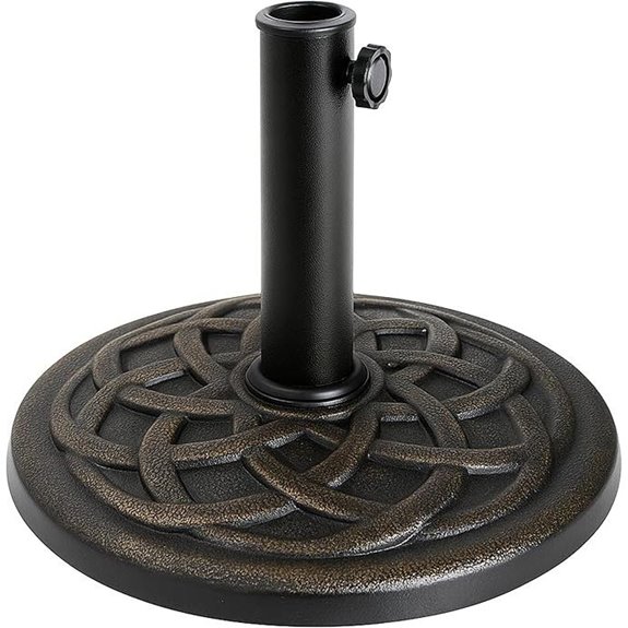 Backyard Expressions 21lb Bronze Umbrella Base