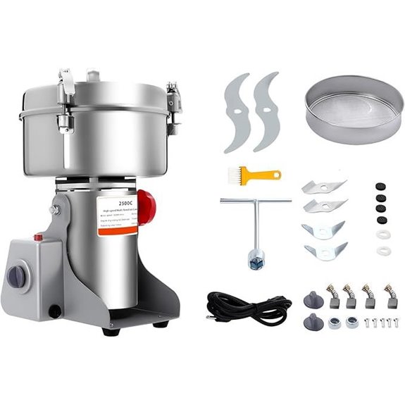 4500W Commercial Grain Mill Grinder with Timer