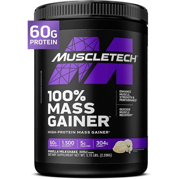 MuscleTech High Protein Mass Gainer Vanilla Milkshake