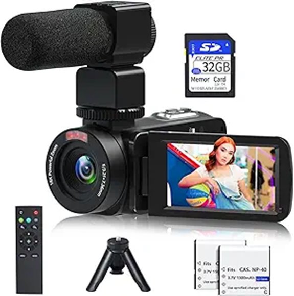 1080P 30MP Vlogging Camera with Night Vision
