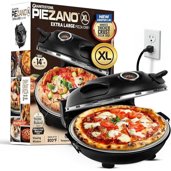 PIEZANO XL 14-Inch Electric Pizza Oven for Home