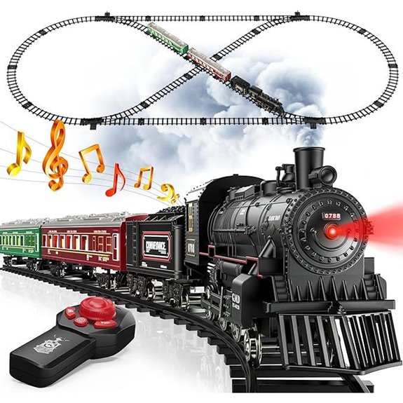 Hot Bee Remote Control Train Set with Track and Lights