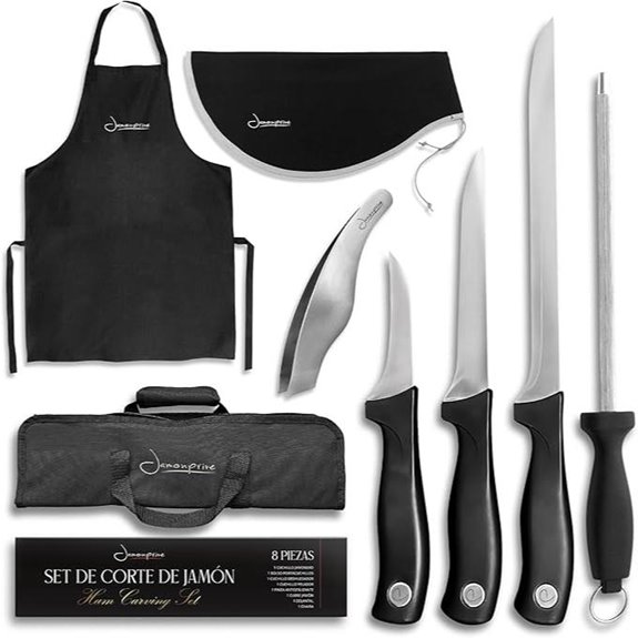 Iberico Ham Carving Knife Set with Accessories