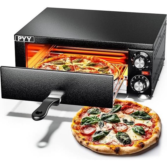 PYY Electric Indoor Countertop Pizza Oven with Timer