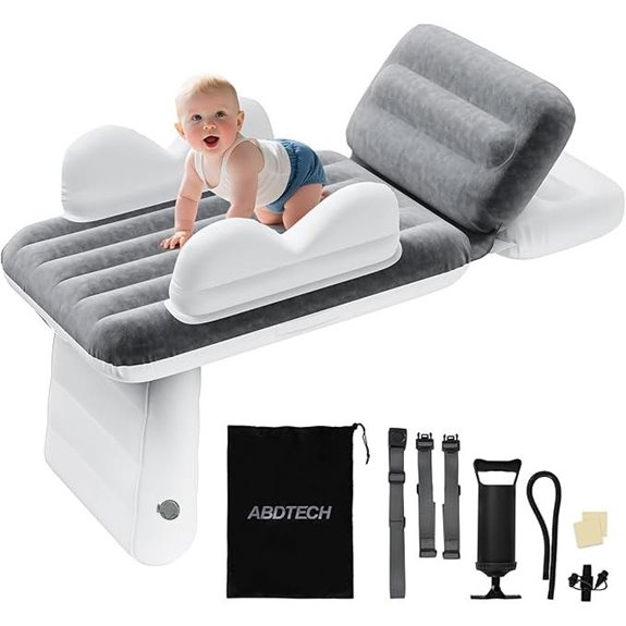 Inflatable Toddler Airplane Bed with Pump and Bag