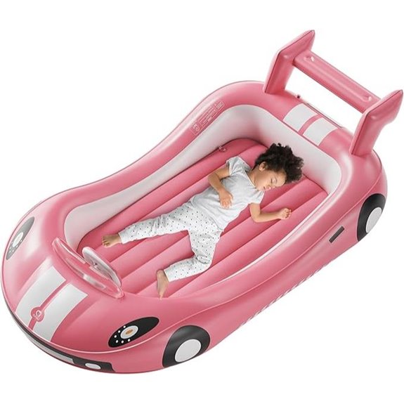 QPAU Inflatable Toddler Travel Bed with Pump
