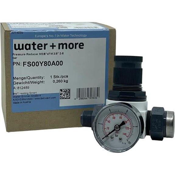 BWT Bestmax Inline Pressure Regulator with Gauge