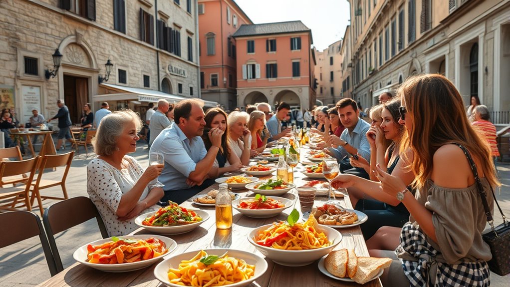 italian lunch time courses tradition