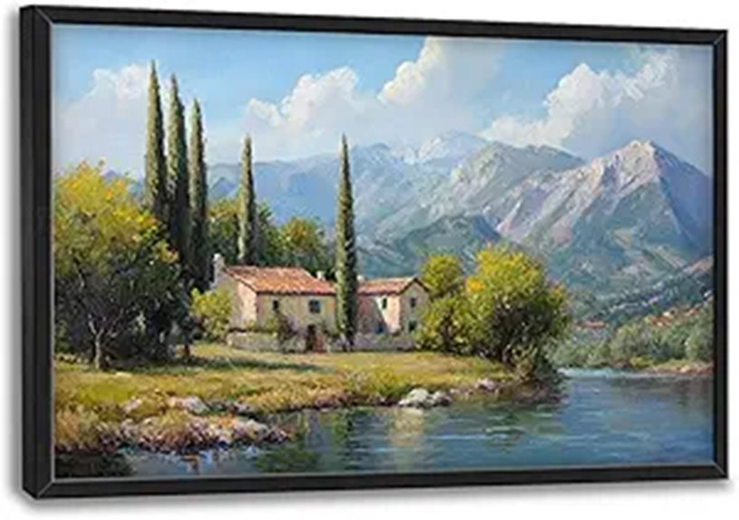 Italy Rustic Mountain Landscape Wall Art