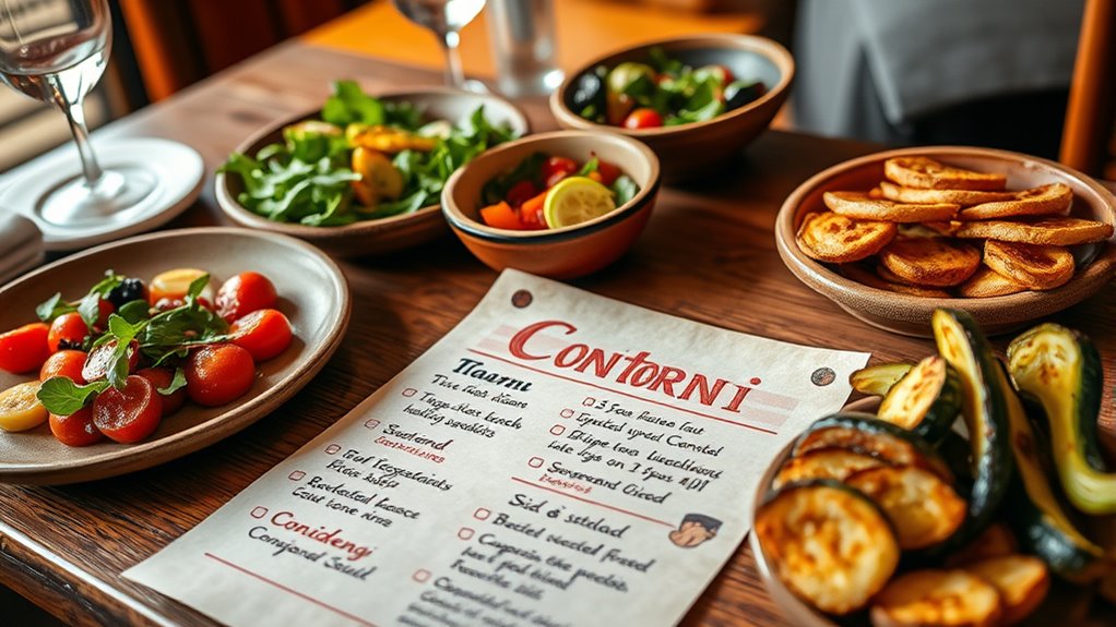 italian side dishes selection