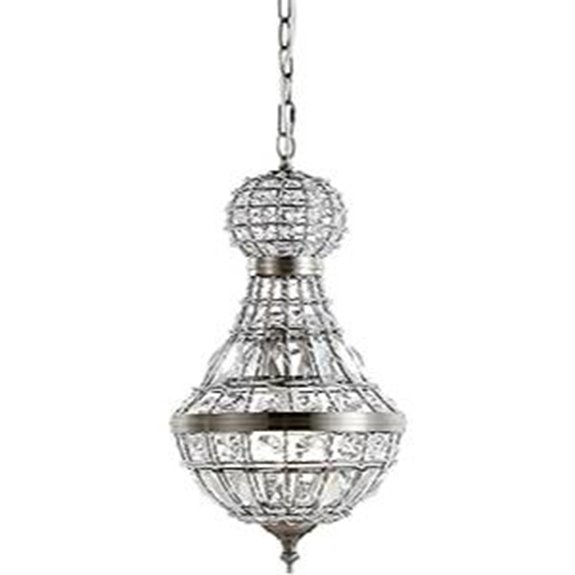 Jonathan Y Regina 12 Crystal Metal LED Chandelier