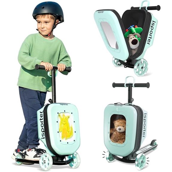 iSporter Kids Ride-On Luggage Scooter (Ages 2-5)