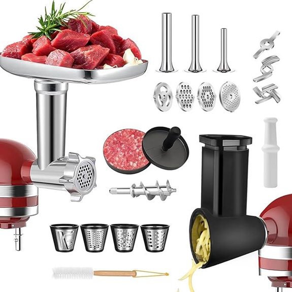 KitchenAid Meat Grinder & Cheese Grater Attachments Set