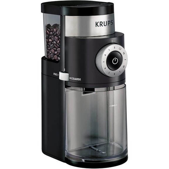 KRUPS Burr Coffee Grinder 12 Settings 8 oz Capacity