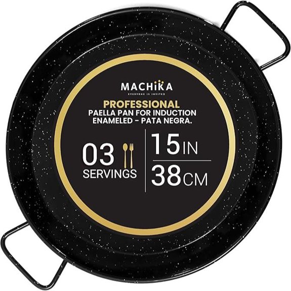 Machika Paella Pan – 15-Inch Nonstick Induction Cookware