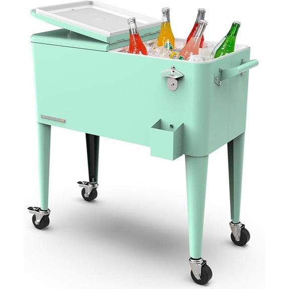 Permasteel 80 Quart Rolling Party Cooler