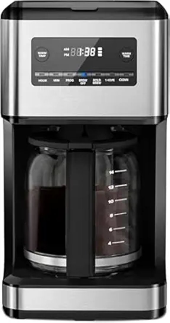 14-Cup Programmable Coffee Maker with Reusable Filter