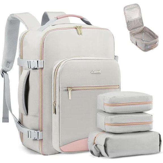 LOVEVOOK 40L Travel Backpack with Packing Cubes