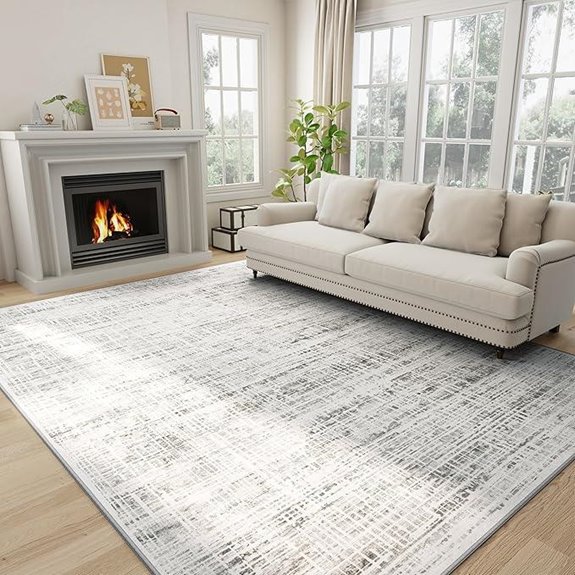8x10 Washable Anti-Skid Modern Area Rug