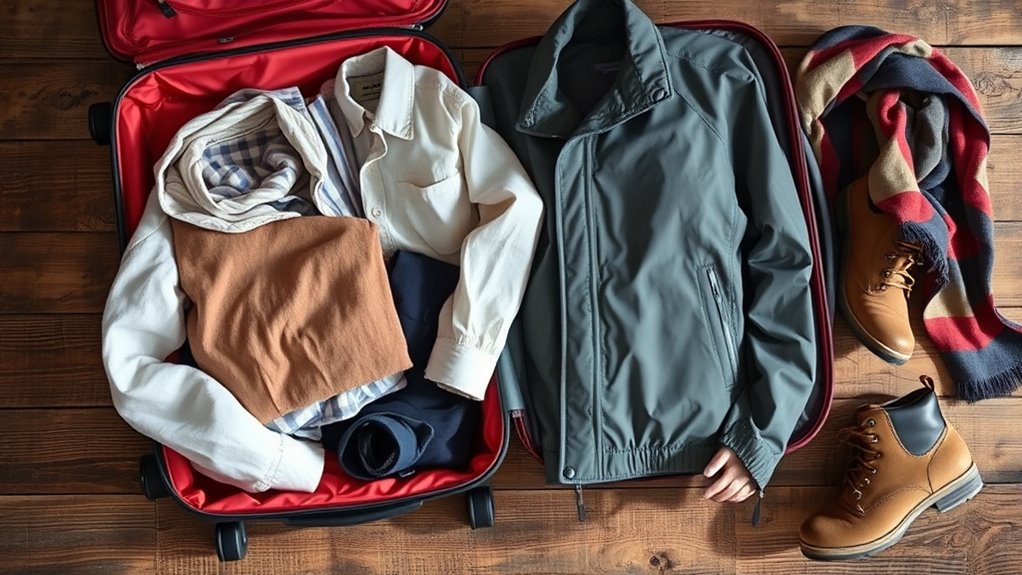 layered clothing and weather preparedness