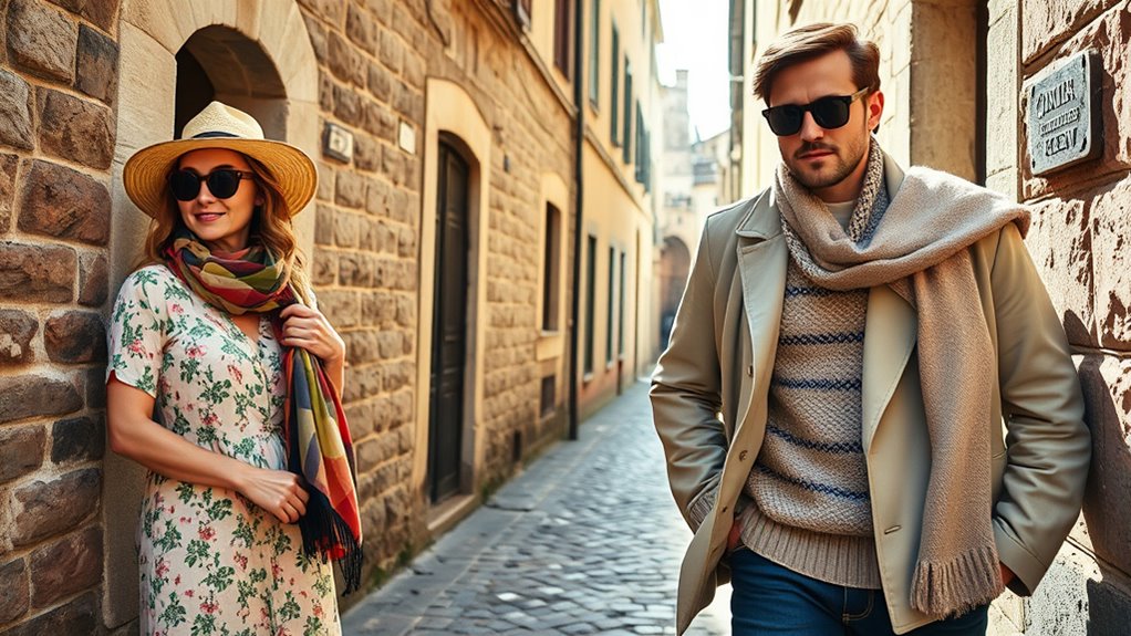 layered sun protective clothing