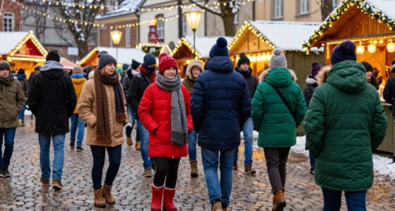 layered warm comfortable attire