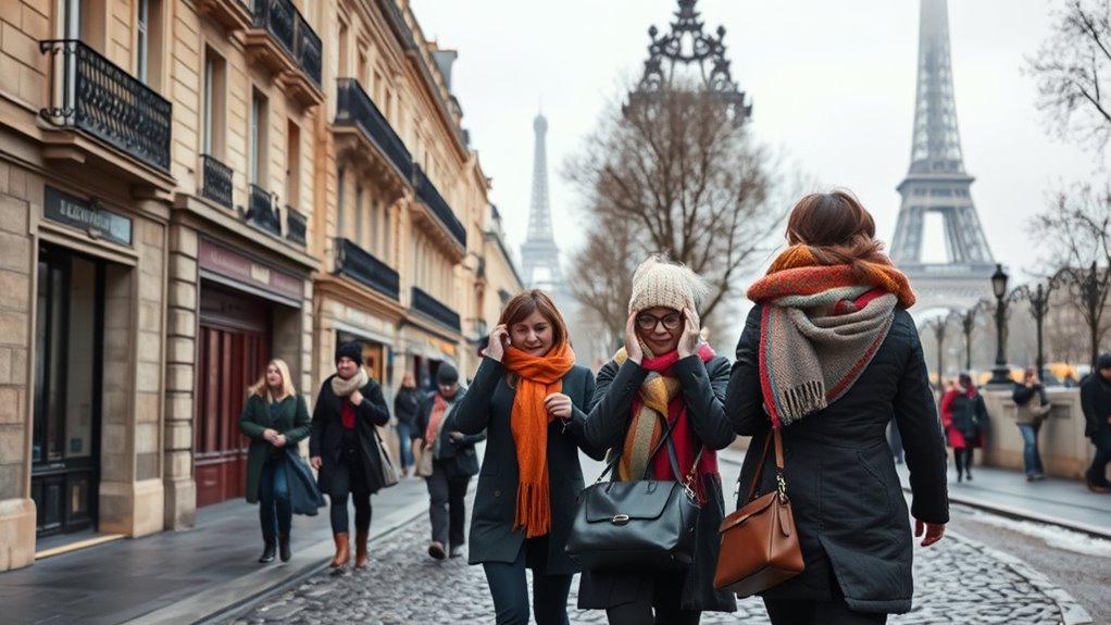 layered warm waterproof clothing