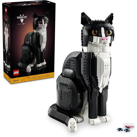 LEGO Tuxedo Cat Building Kit for Adults