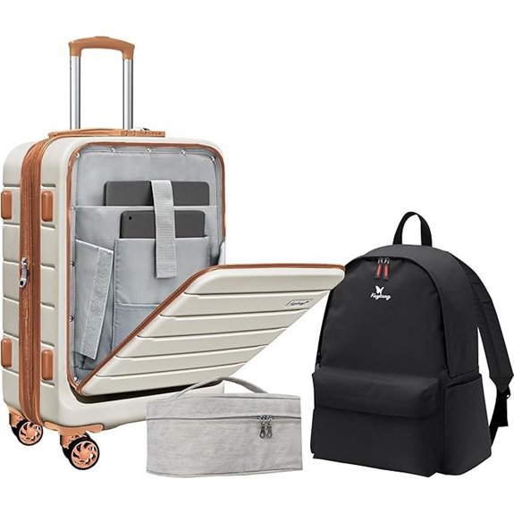 SmileLine 20-inch Lightweight Hardside Carry-On Suitcase