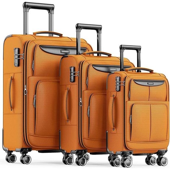 SHOWKOO 3-Piece Lightweight Spinner Luggage Set