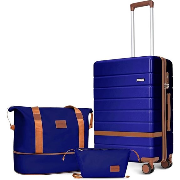 Lightweight 3-Piece Luggage Set with Spinner Wheels
