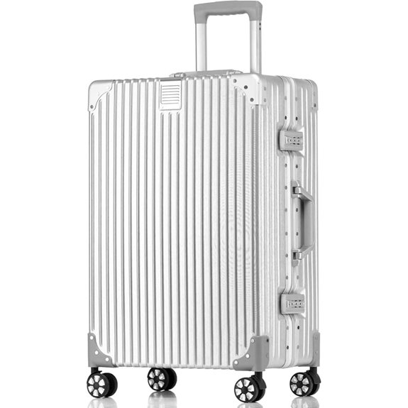 HotWay 20-Inch Aluminum Frame Carry-On Suitcase