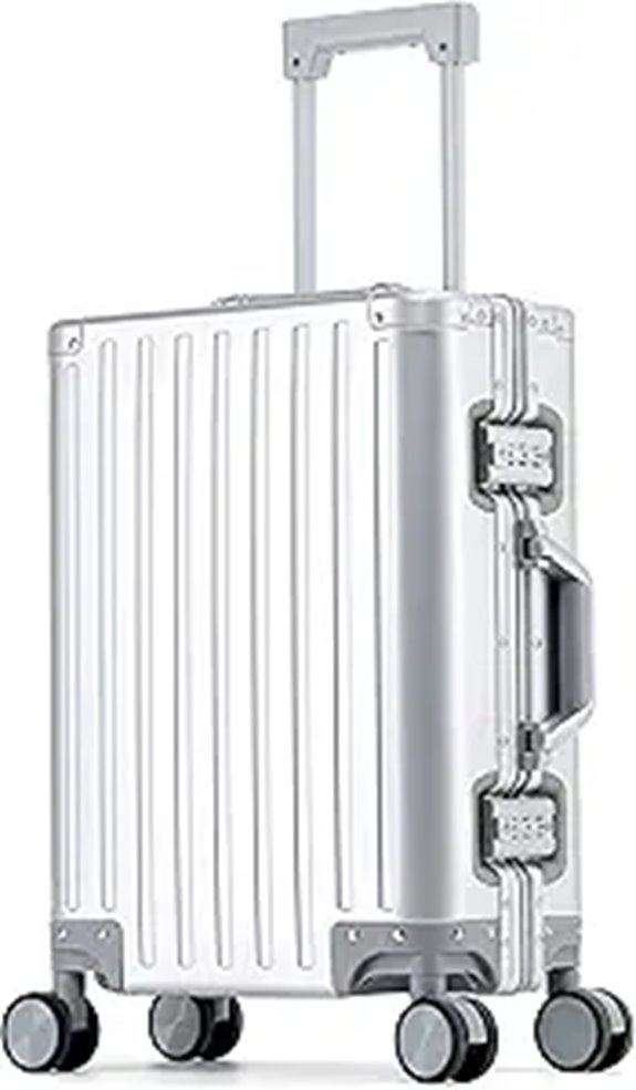 YYW 20 Inch Aluminum-Magnesium Carry-On Suitcase