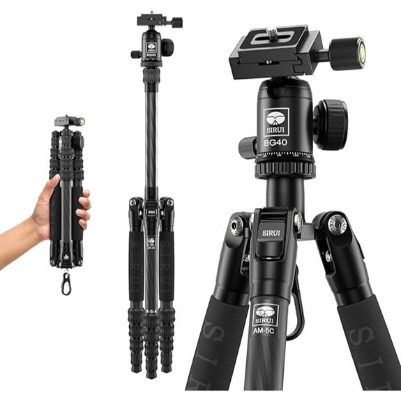 SIRUI Carbon Fiber Travel Tripod for Cameras