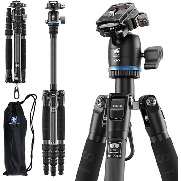 SIRUI Carbon Fiber Travel Tripod with Ball Head