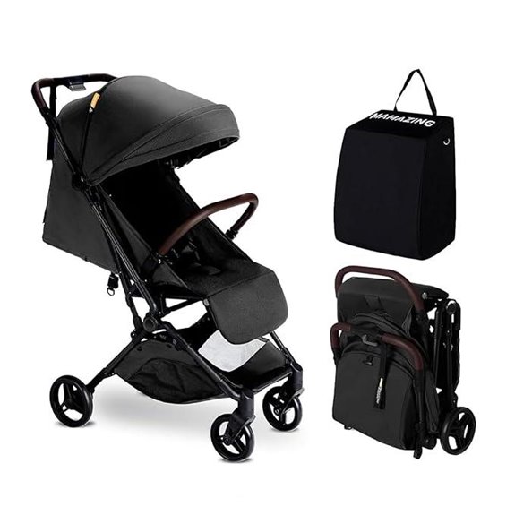lightweight compact foldable stroller