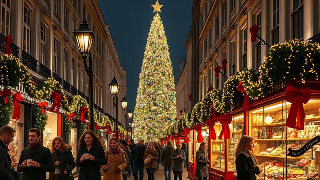 london festive market shopping