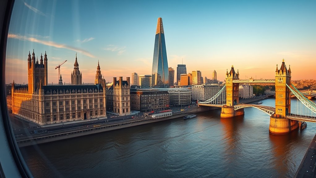 london skyline panoramic views