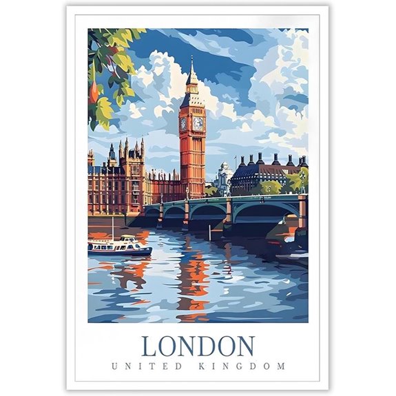 London Palace of Westminster Wall Art Canvas Poster