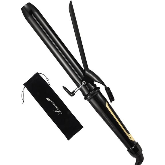LANVIER 1.25 Inch Curling Iron for Long Hair