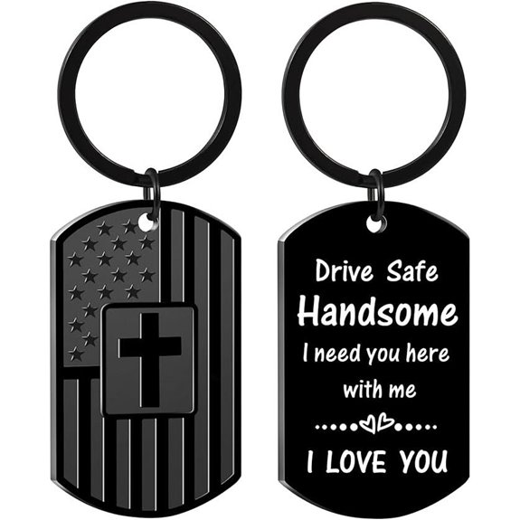 Valentine's Day Drive Safe Keychain for Men