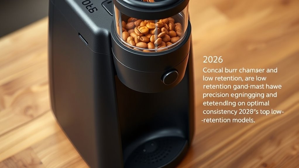 low retention espresso grinder