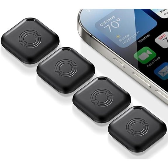 Air Tracker Tags 4-Pack for Luggage and Keys